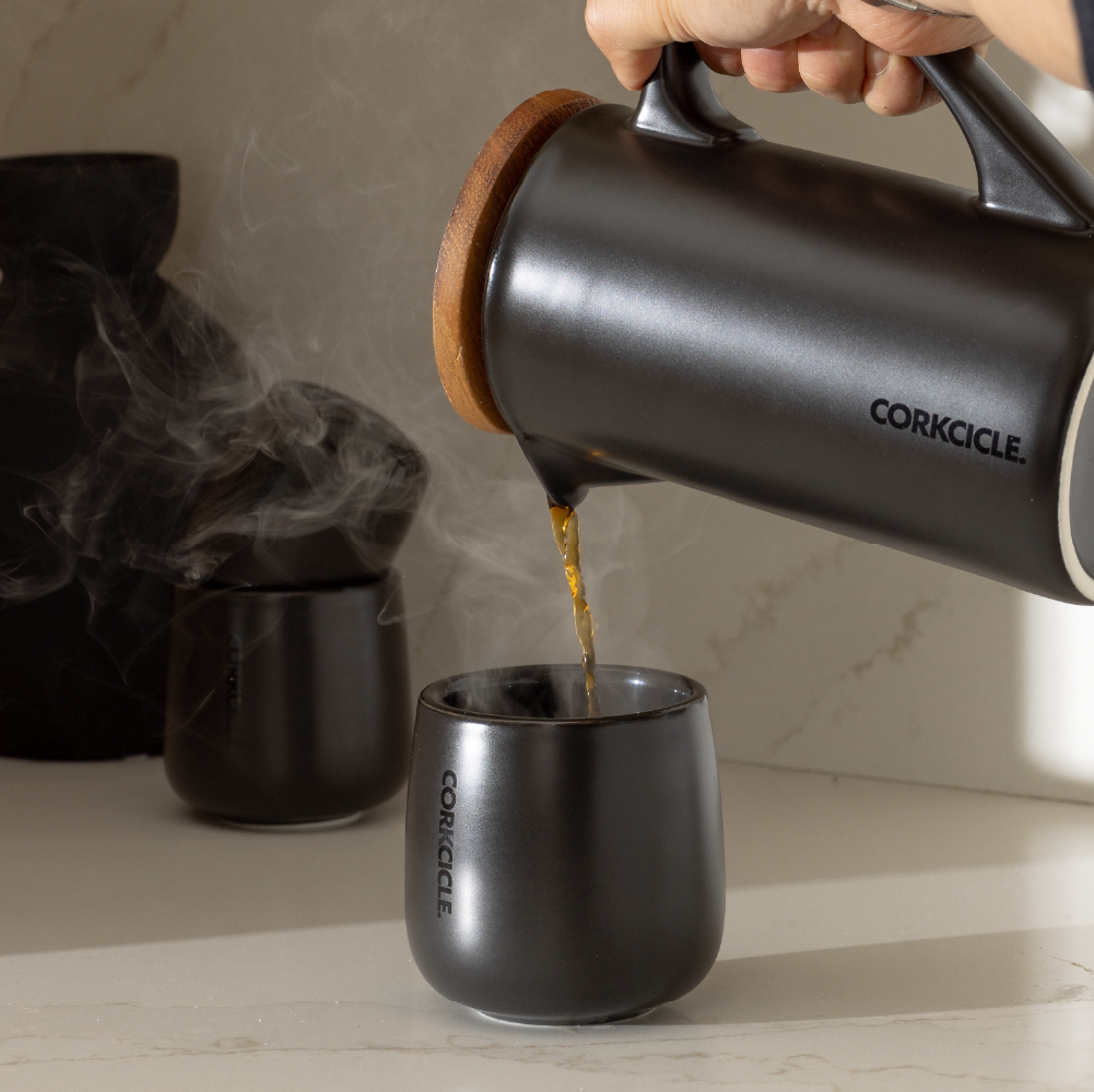 Ceramic French Press - Bright Travel Pick Pack